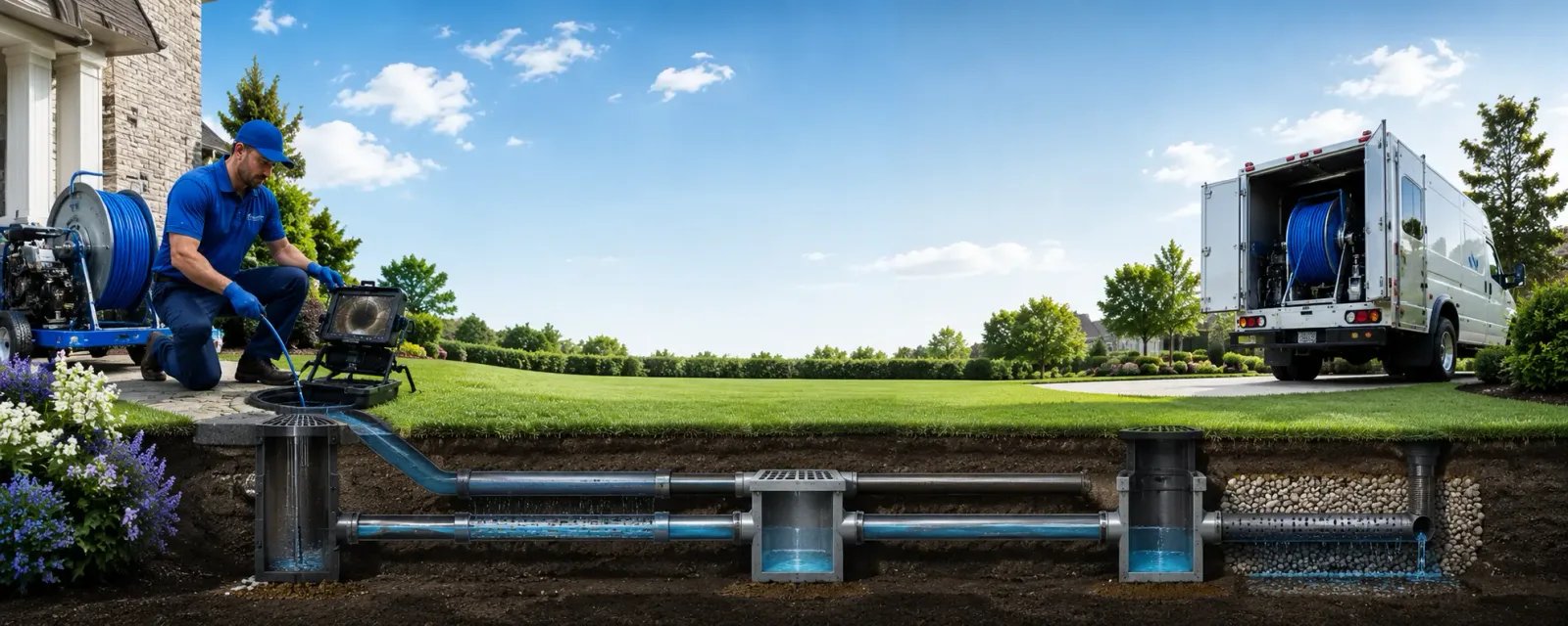 Outdoor drain cleaning information for Red Hook, NY